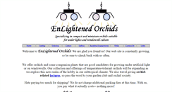 Desktop Screenshot of enlightenedorchids.com