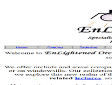 Tablet Screenshot of enlightenedorchids.com
